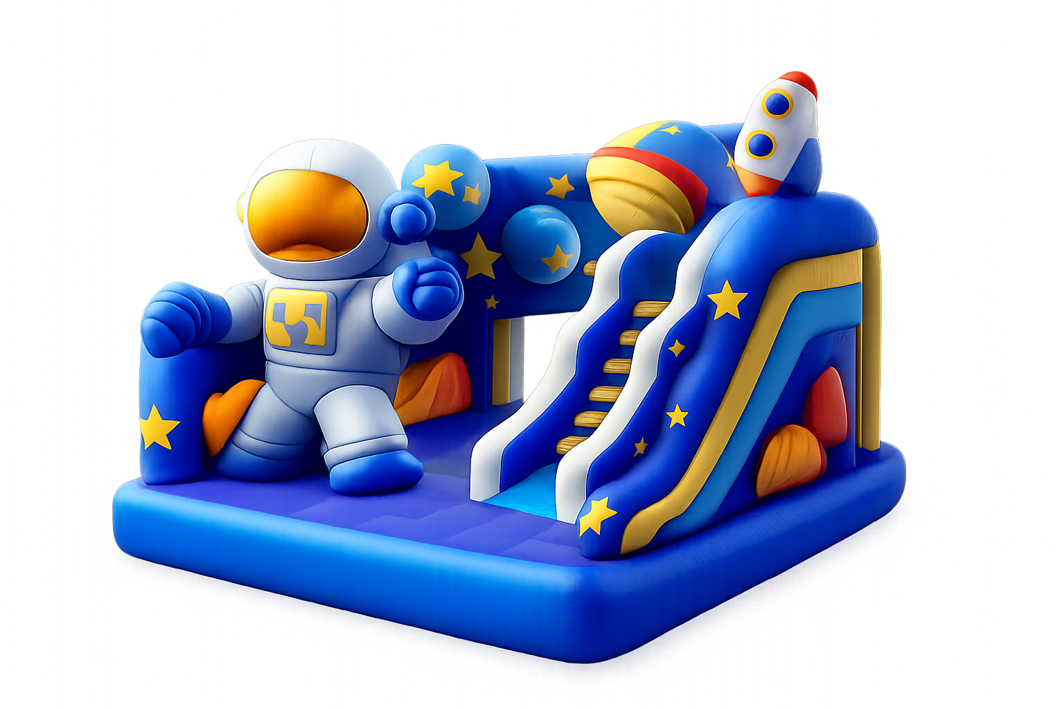 Mascote astronauta da City Toys representando a escolha do brinquedo