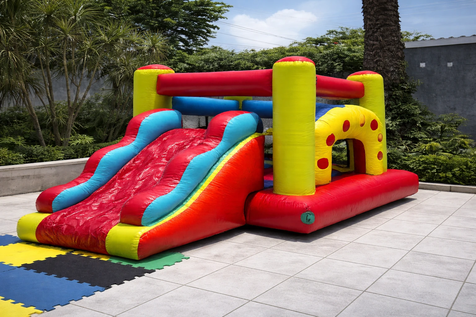 Castelinho — brinquedo inflável grande para festa infantil no Rio de Janeiro