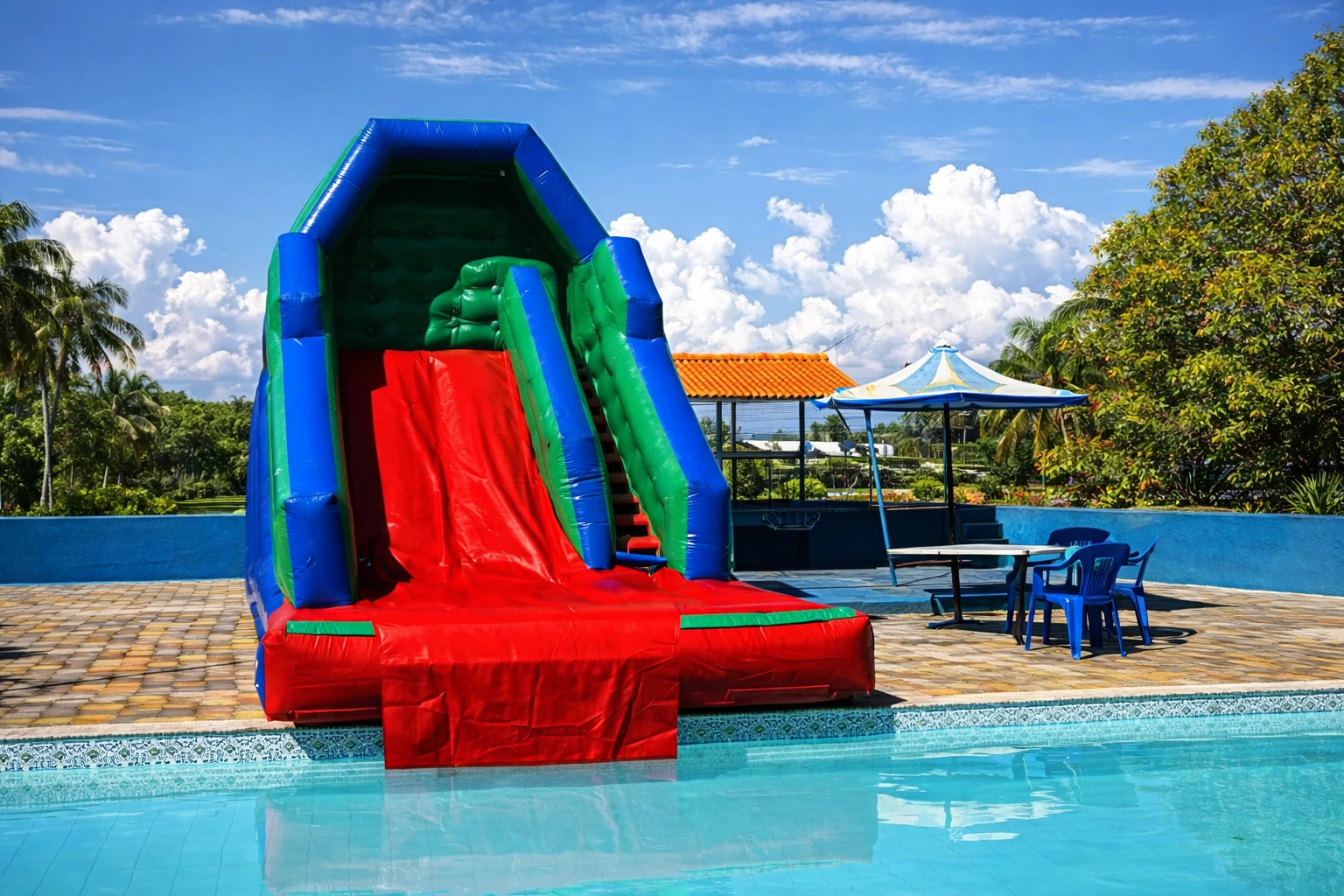 Toboágua — brinquedo inflável com água para festas no Rio de Janeiro